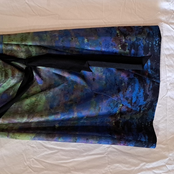 Sleeveless Monet Print Dress - Picture 4 of 7